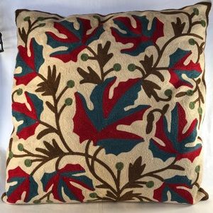 Needlework Decorative Pillow 15x15”